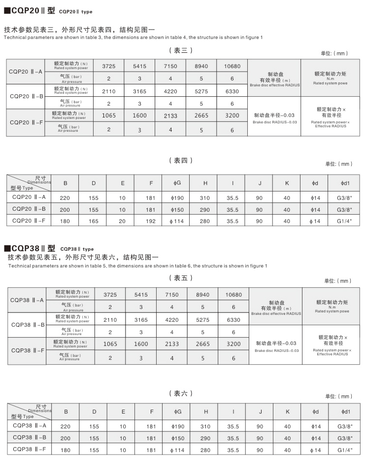 CQP系列B型氣動鉗盤式制動器03