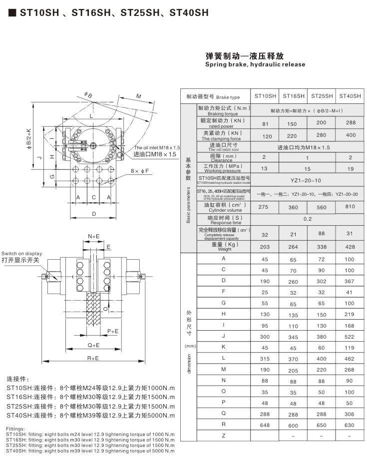 SH系列液壓失效保護制動器05